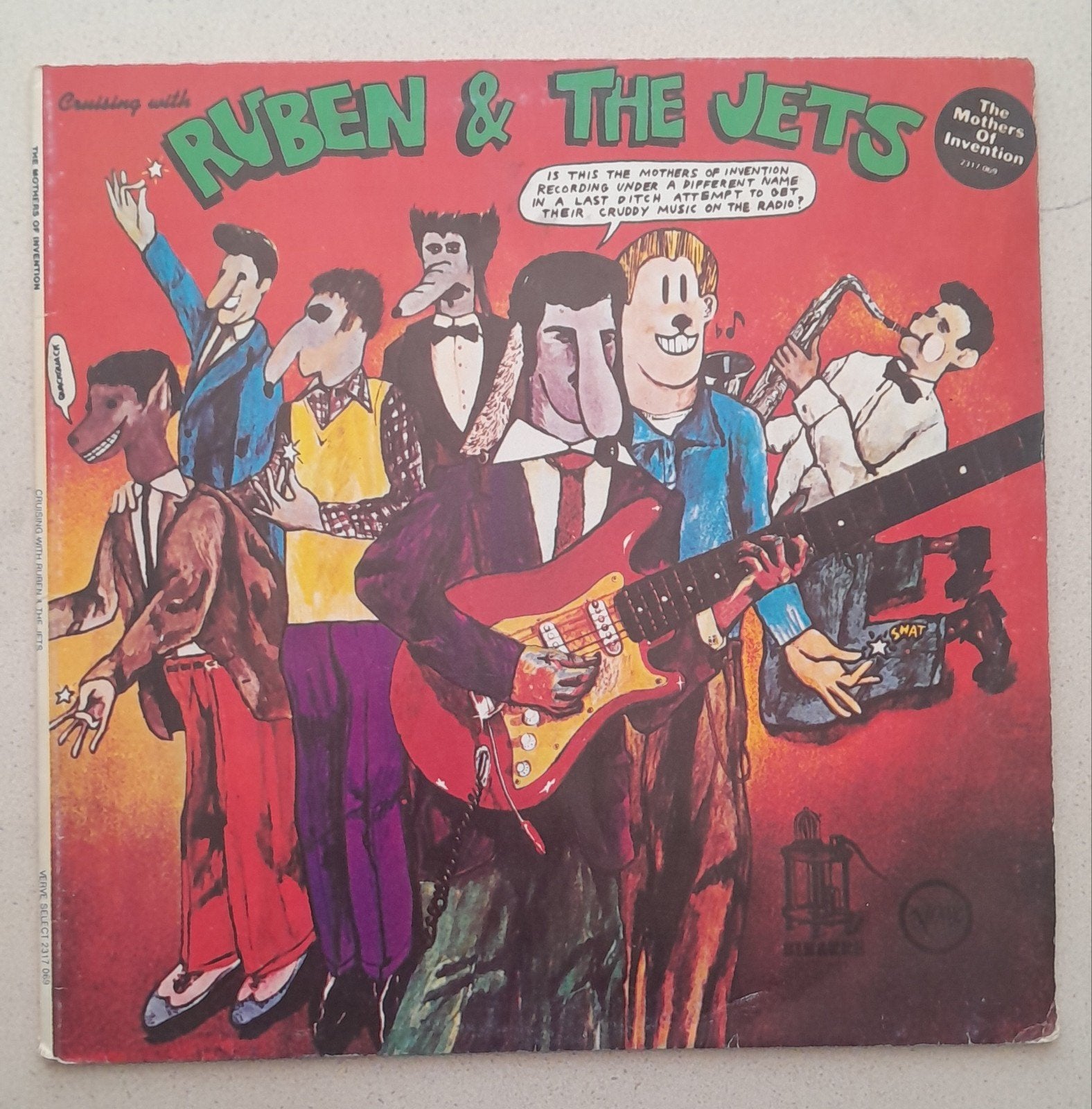 lp zappa and mothers - cruising with ruben and the jets, Ophalen of Verzenden, Gebruikt, 12 inch