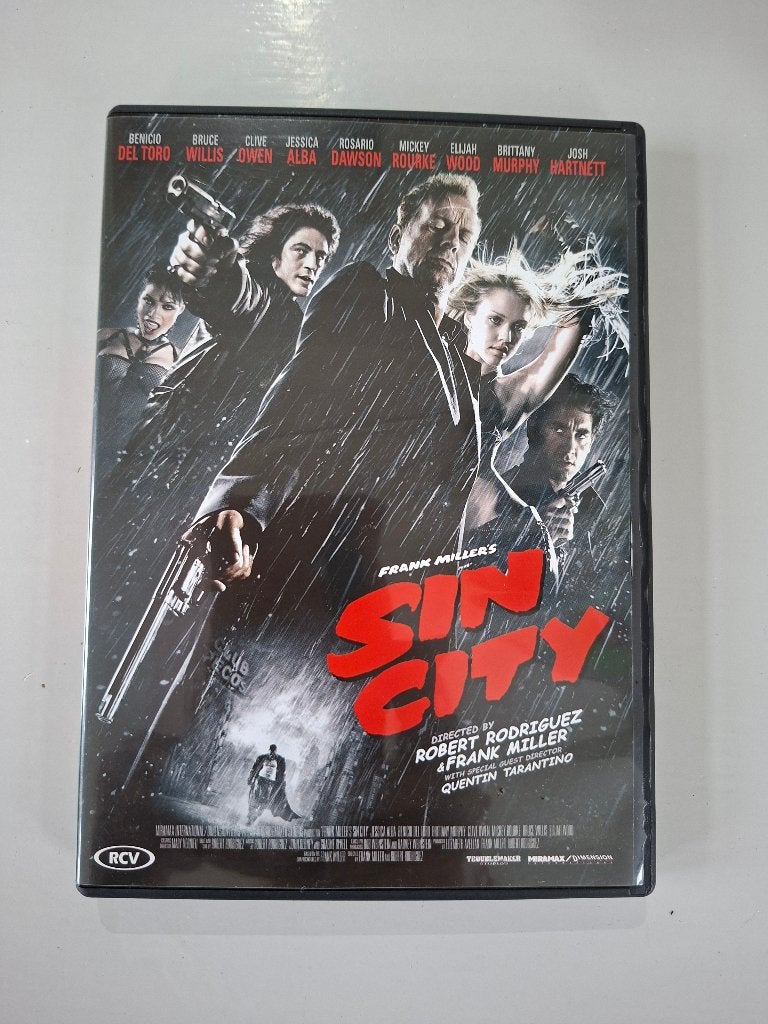 DVD Sin City - met Bruce Willis ,Elijah Wood, Mickey Rourke, Maffia en Misdaad, Engels, Vanaf 16 jaar, Nederlands