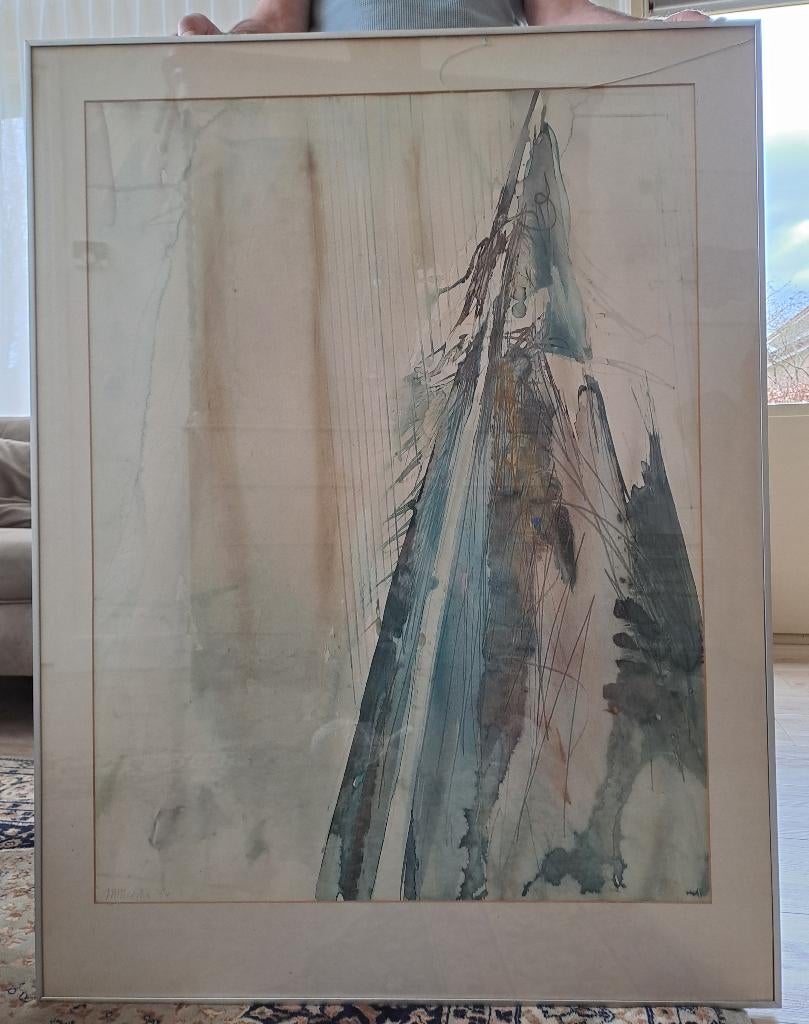 Aquarel "Personage", Ophalen