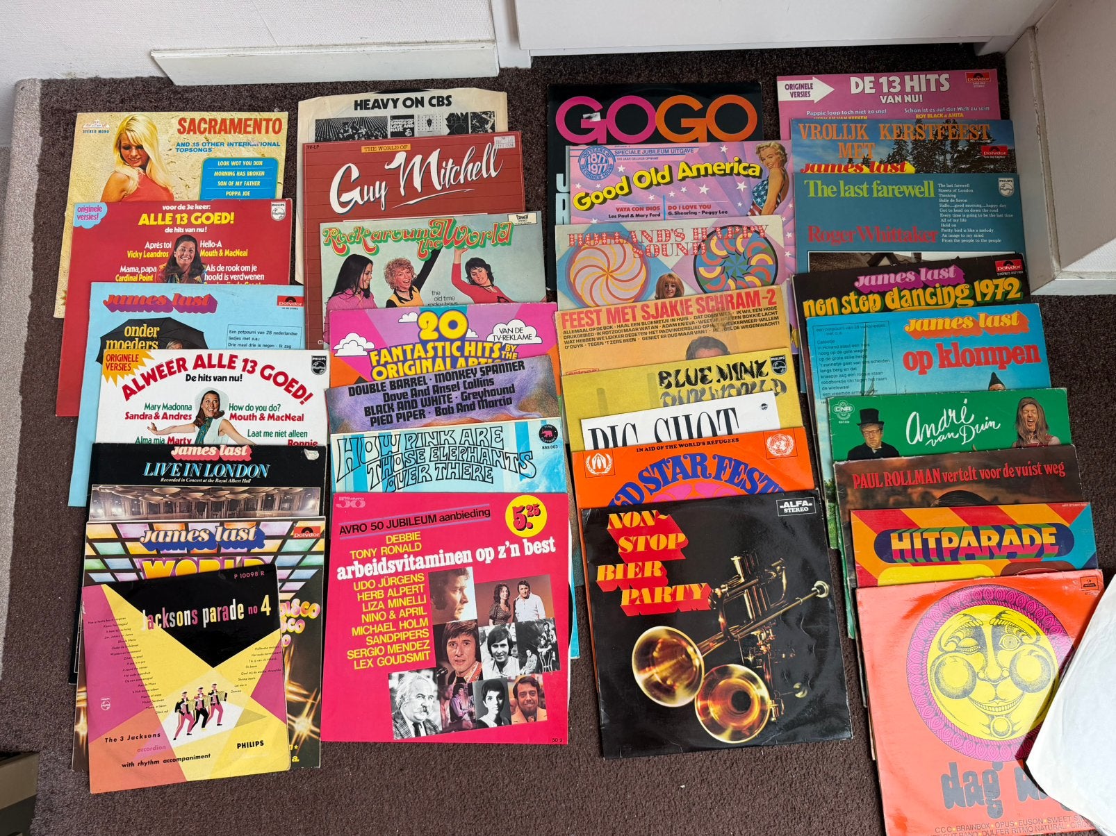 Oude LP / Vinyl platen ( +- 35 stuks), Diversen, Rommelmarktspullen, Ophalen, Gebruikt