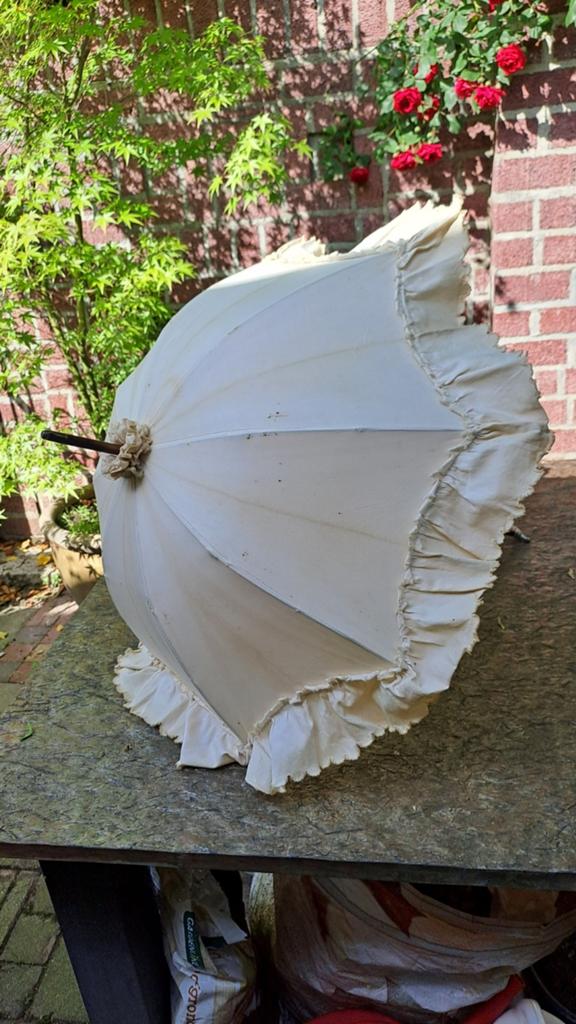 Parasol antieke brocante van katoen om  1890_1900, Antiek en Kunst, Curiosa en Brocante, Verzenden
