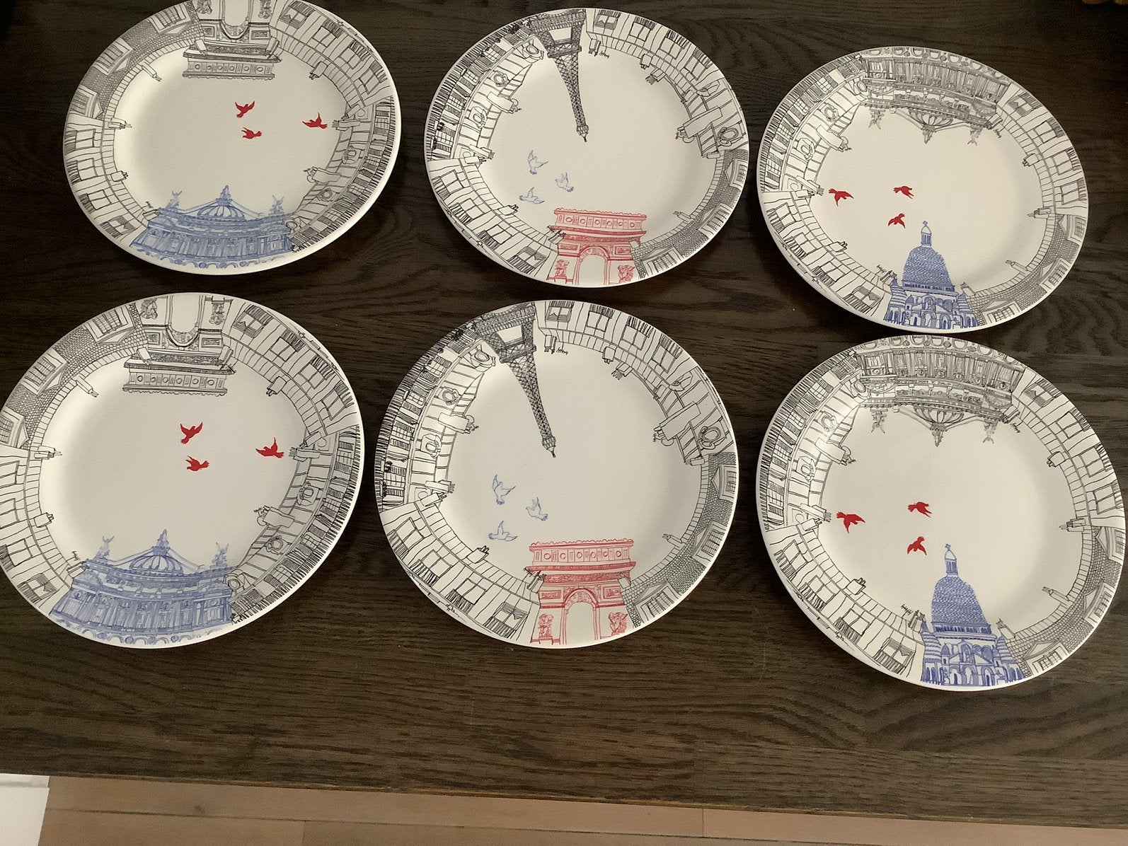Gien borden Ca c’est Paris, Overige merken, Nieuw, Ophalen of Verzenden, Bord(en)
