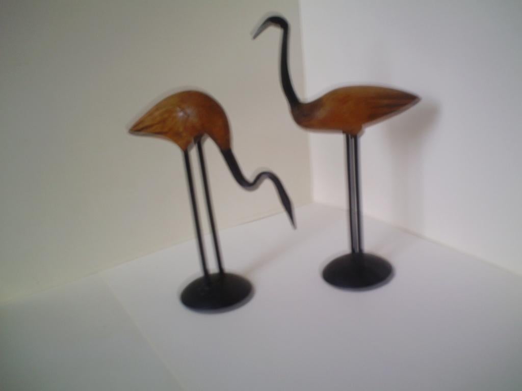 Vintage kraanvogel beeldjes. (05/3)., Ophalen of Verzenden