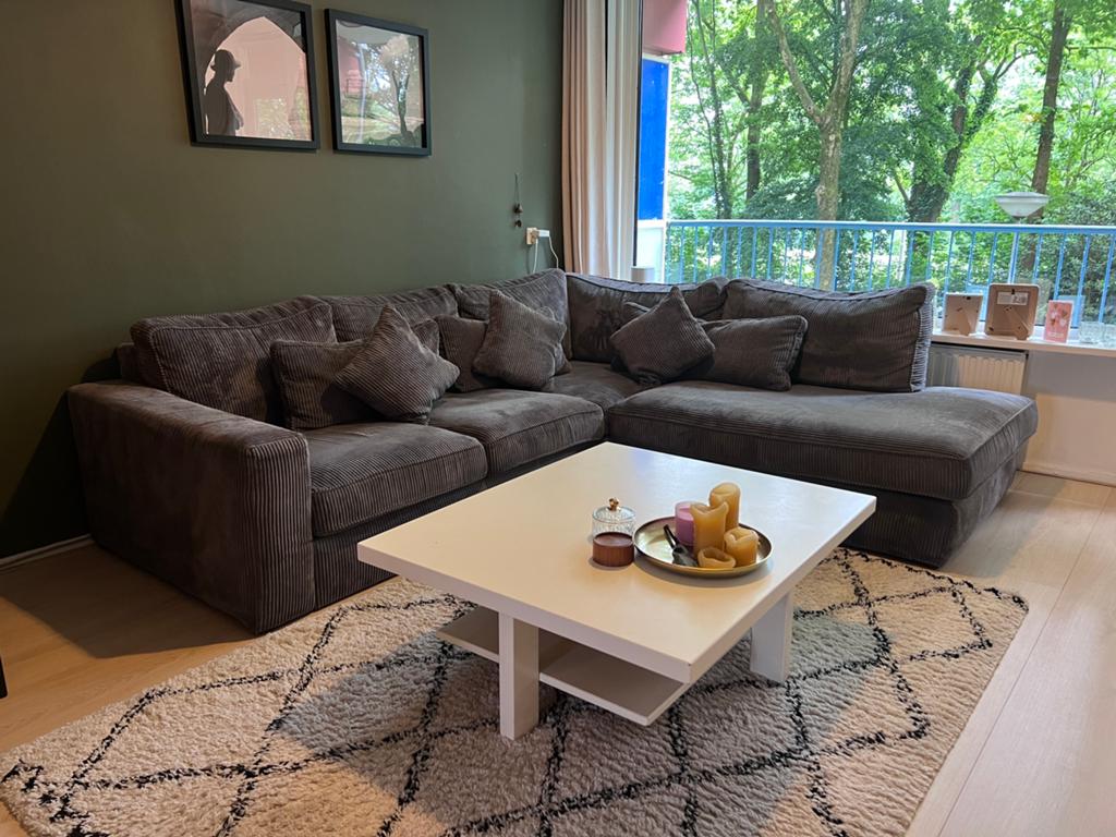 L- Zit Hoekbank te koop | Ruime & Comfortabele Loungebank, Huis en Inrichting, Banken | Bankstellen, Ophalen, 250 tot 300 cm, Gebruikt