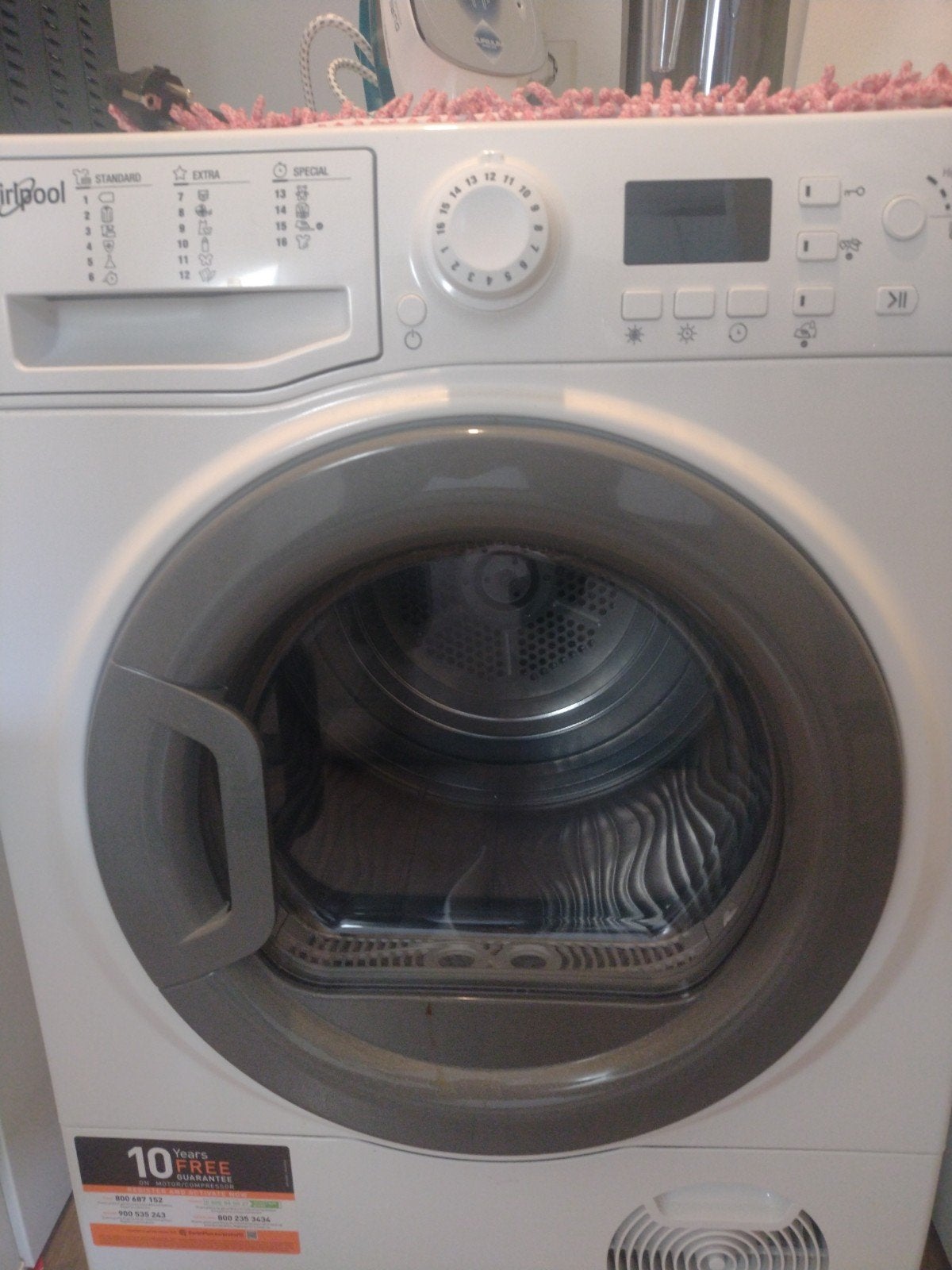 Whirlpool wasdroger - riem moet vervangen worden, Gebruikt, 8 tot 10 kg, Ophalen of Verzenden, Voorlader