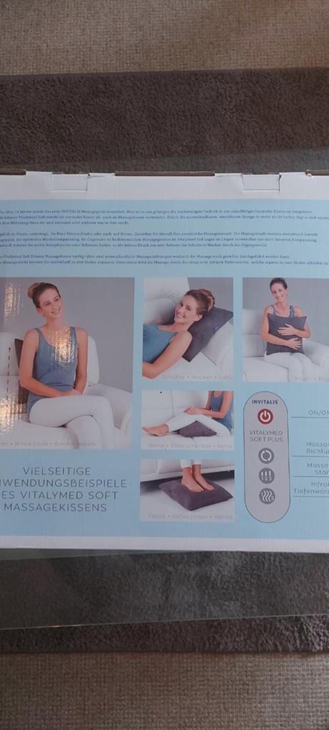 Nieuw! Vitalymed Soft Massagekussen - Ontspanning Thuis, Sport en Fitness, Ophalen of Verzenden, Zo goed als nieuw, Massagestoel of Kussen