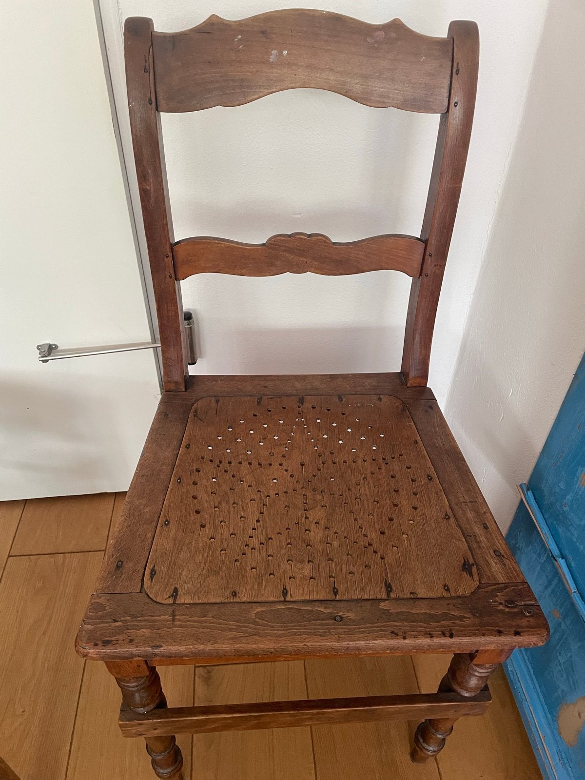 Antieke houten stoel uit de jaren '30, Antiek en Kunst, Antiek | Meubels | Stoelen en Banken, Ophalen