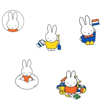 3 rollen Nijntje Behang voor Kinderkamer, Ophalen, Overige merken, Wit, Modern