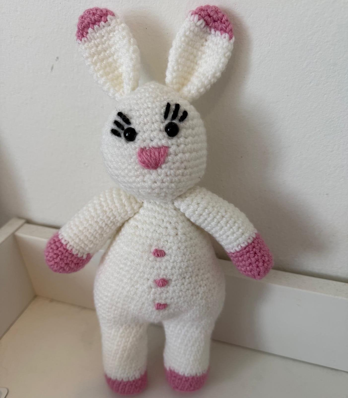 gebreid konijn, Kinderen en Baby's, Speelgoed | Knuffels en Pluche, Ophalen, Nieuw, Konijn