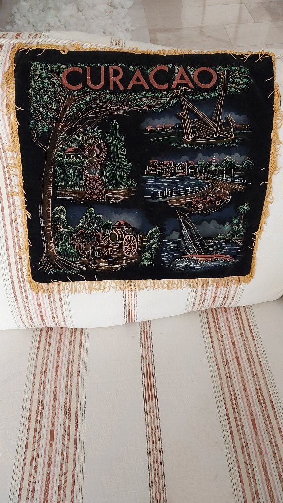 Wand kleed kleedje curaçao, Antiek en Kunst, Ophalen