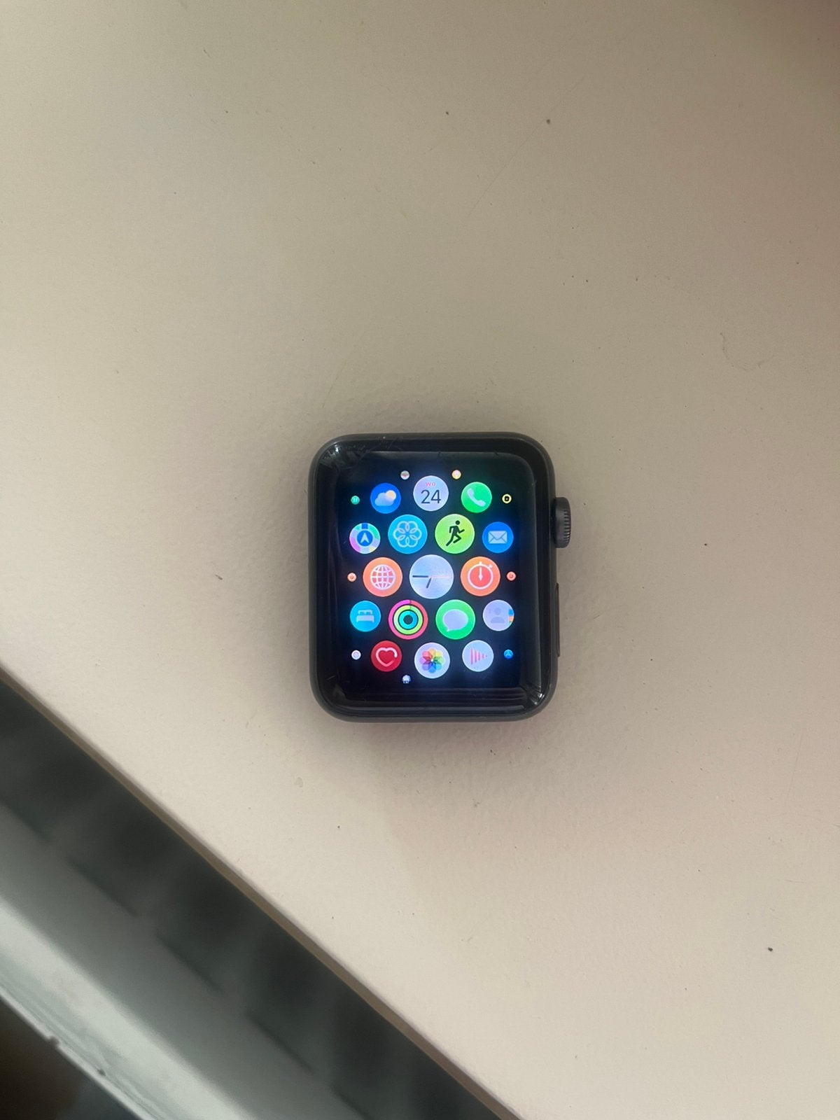 Apple watch 3 serie 42 mm, Ophalen, Gebruikt, Zwart, IOS