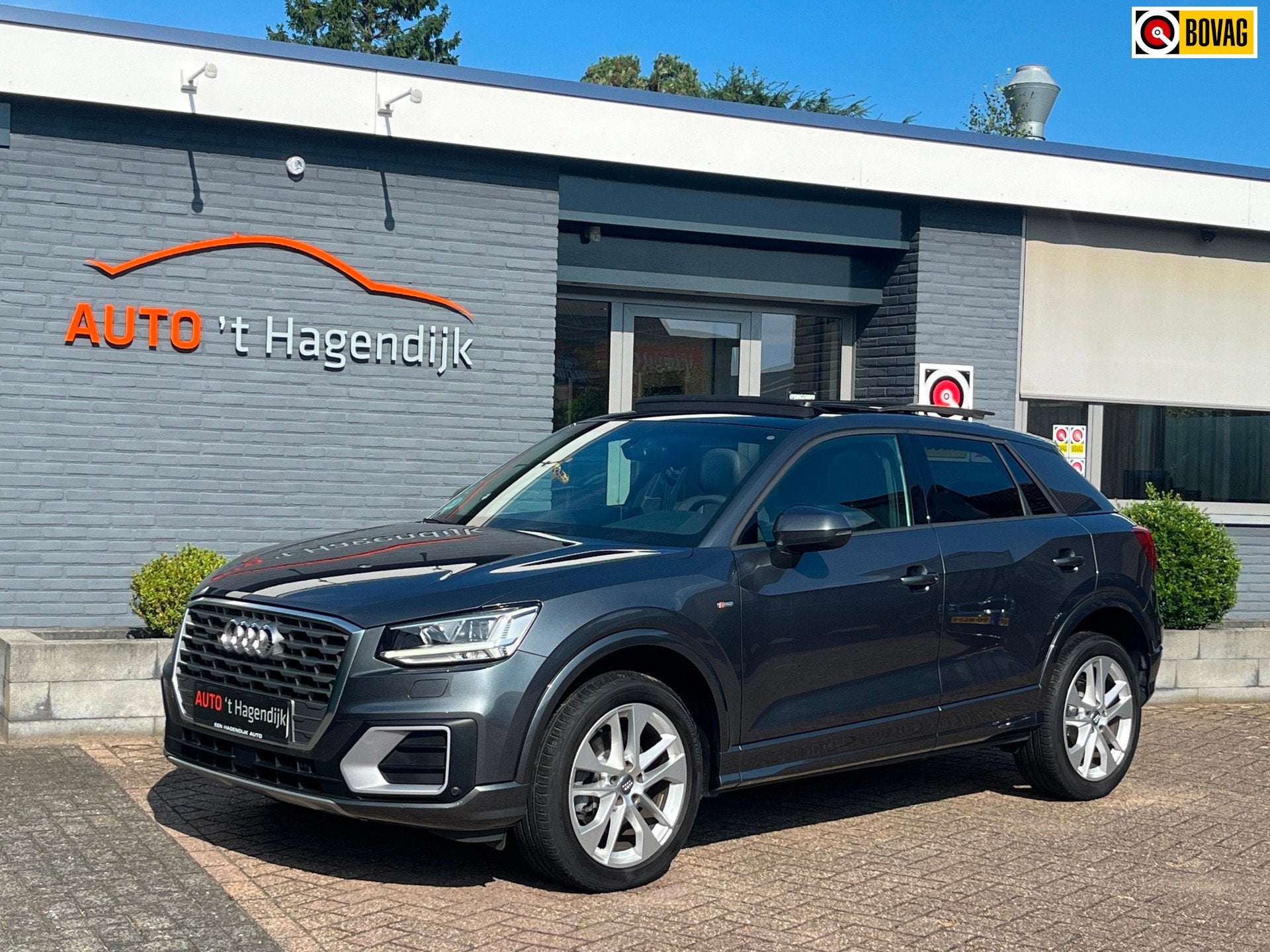 Audi Q2 2.0 TFSI quattro 190PK S-line pano 1EIG LED, Auto's, Automaat, Dealer onderhouden, 1984 cc, Leder en Stof