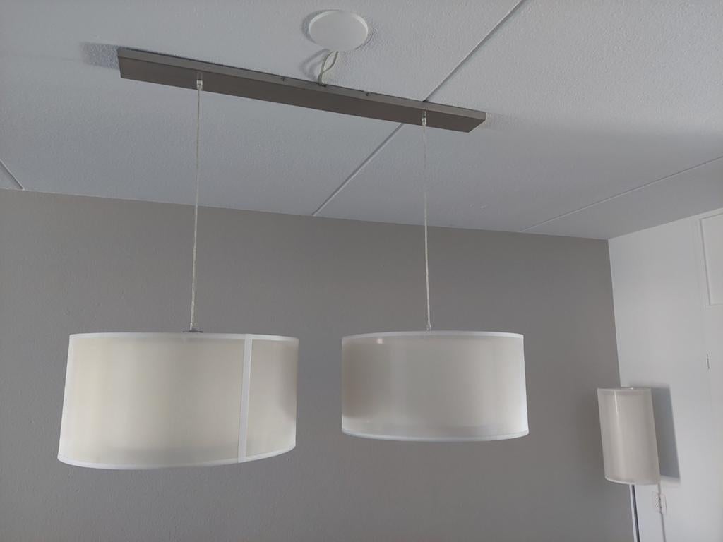 Hanglamp met vloerlamp, Huis en Inrichting, Ophalen, Gebruikt