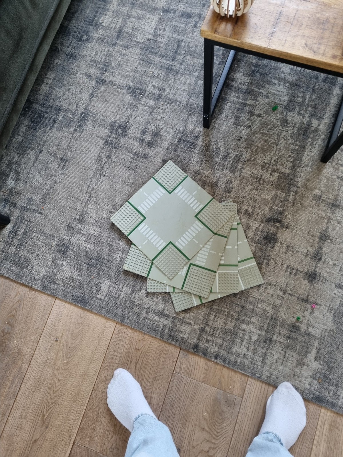 Lego Grondplaten - Wegen en kruispunten (4 stuks), Kinderen en Baby's, Speelgoed | Duplo en Lego, Gebruikt, Lego, Ophalen of Verzenden