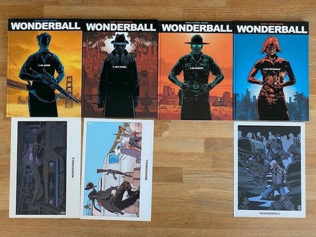 Wonderball, HC, set deel 1 t/m 4, Colin Wilson, + ex-libris, Complete serie of reeks, Ophalen of Verzenden, Nieuw
