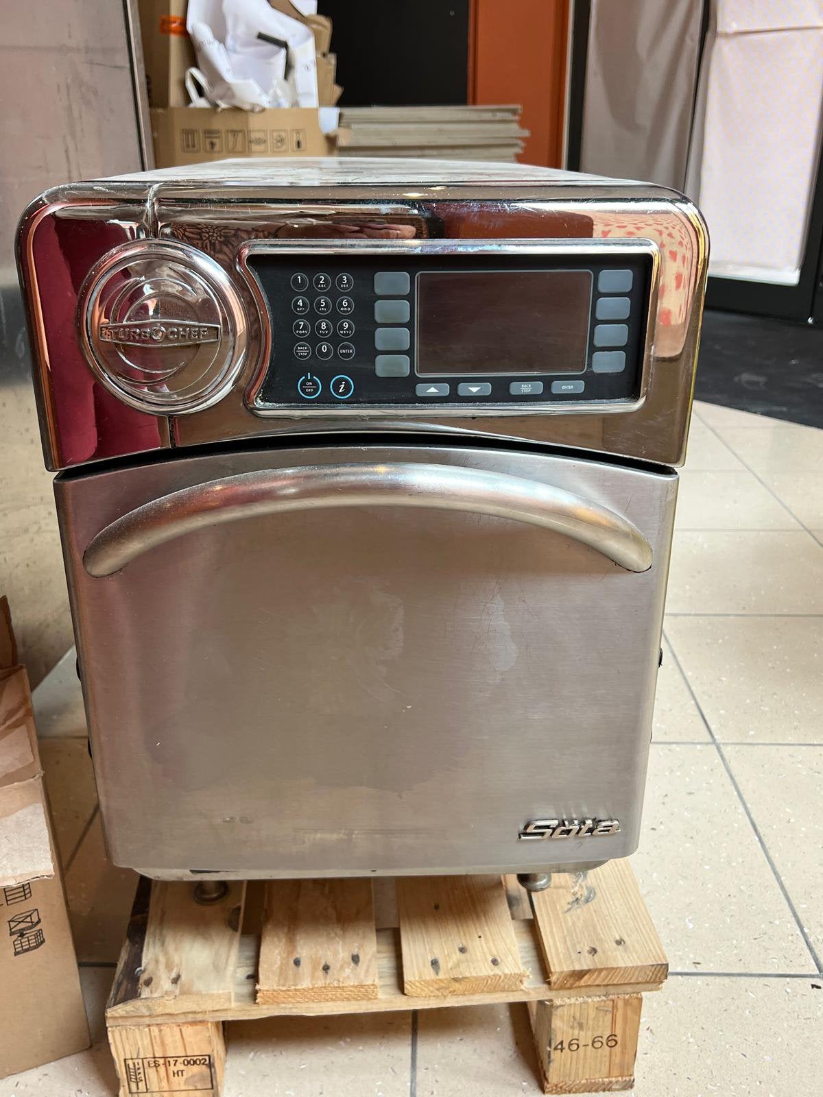 Turbochef i1-FW, Ophalen, Gebruikt
