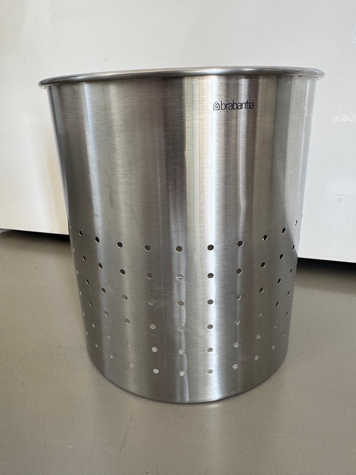Brabantia prullebak 7 L, Ophalen of Verzenden, Zo goed als nieuw, Minder dan 10 liter, Metaal