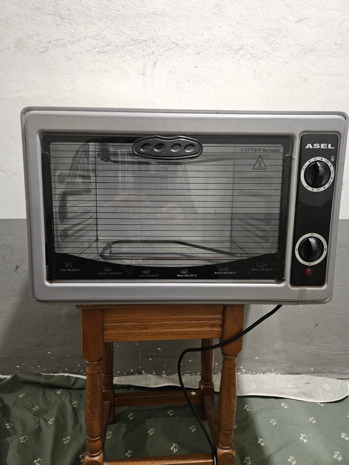 ASel Mini-oven met temperatuurregeling en bakplaat, Ophalen, Gebruikt