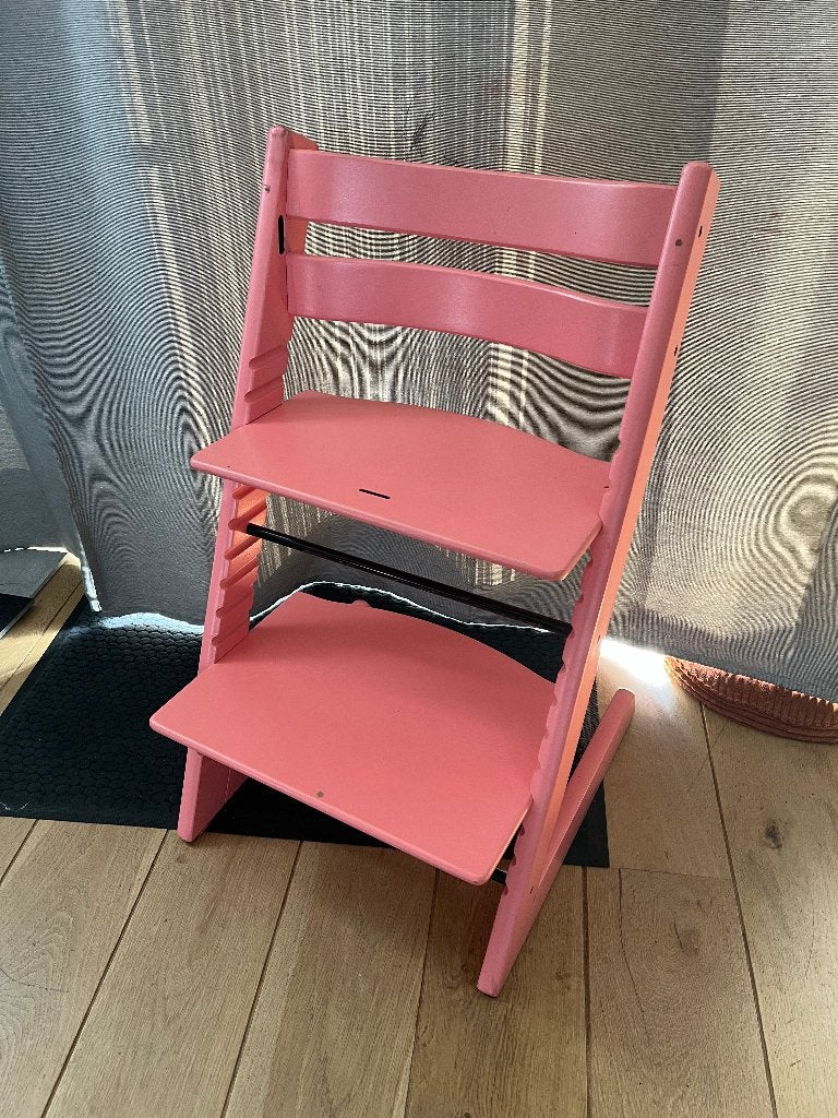 Triptrap roze, Ophalen, Gebruikt, Meegroeistoel