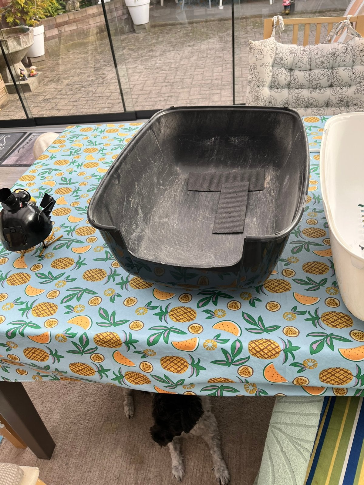 Kattenbak, Ophalen, Gebruikt