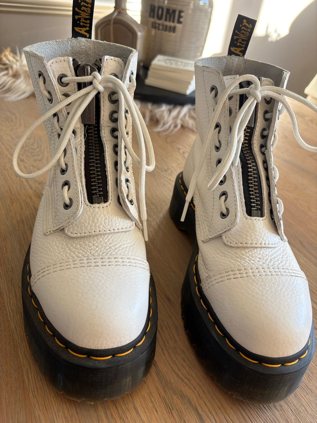 Dr. Martens Sinclair Laarzen Wit Maat 40 - Absolute Nieuwsta, Kleding | Dames, Schoenen, Zo goed als nieuw, Lage of Enkellaarzen