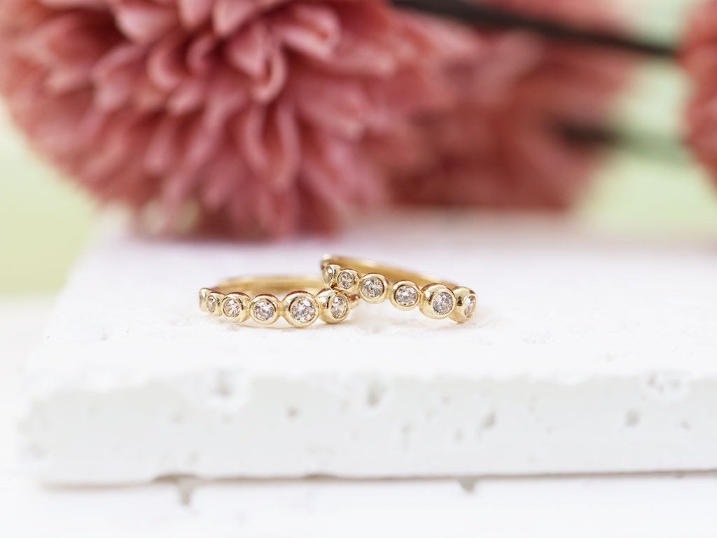 14 Karaat Golden Bubbles Oorbellen