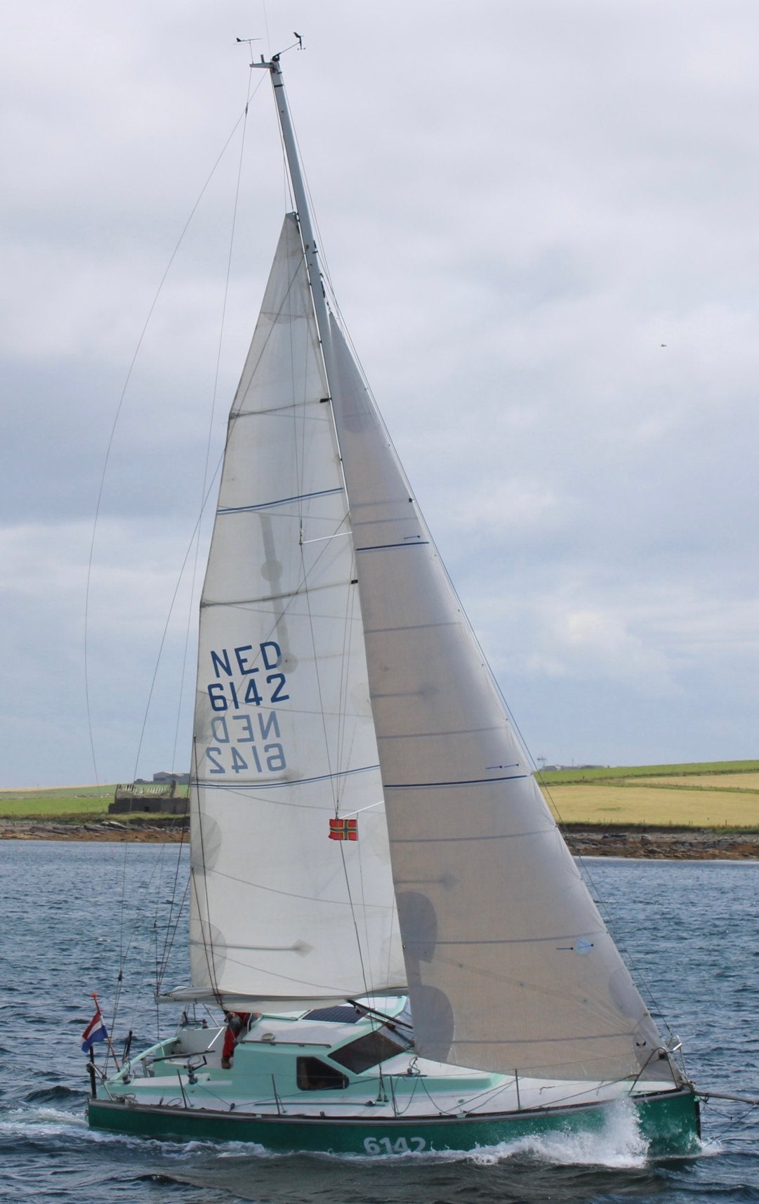 Hagoort high-aspect fok, 6 meter of meer, Gebruikt, 15 tot 30 m², Ophalen of Verzenden