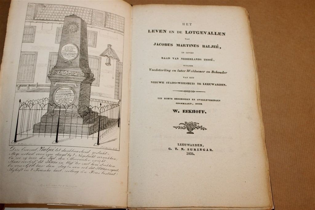 Leven van Baljée — Weesjongen Tot Raad van Indië Antiek 1835, Ophalen of Verzenden