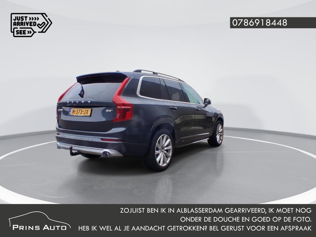 Volvo XC90 2.0 D4 Momentum 7p. |PANO|LEDER|TREKHAAK|7 PERSOO, Auto's, Volvo, Gebruikt, 1969 cc, 7 stoelen, Bedrijf
