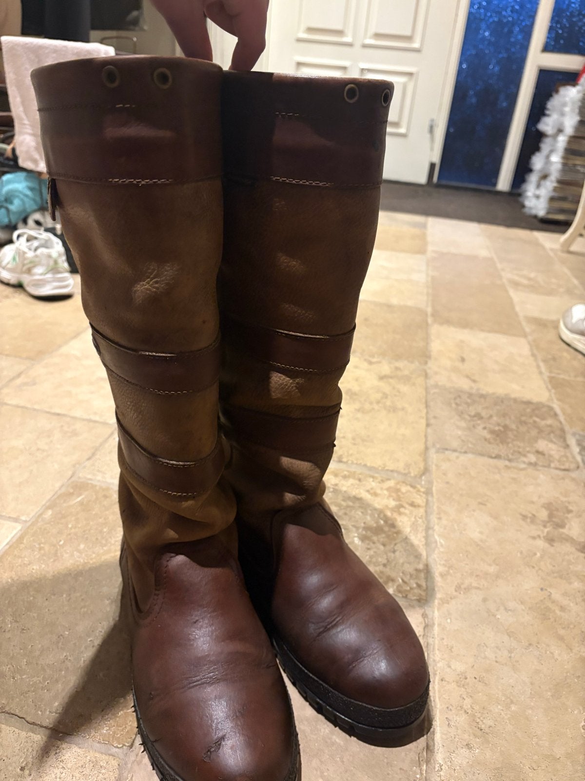 Dubarry Leren Laarzen - Bruin, Kleding | Dames, Ophalen of Verzenden, Gedragen, Bruin, Hoge laarzen