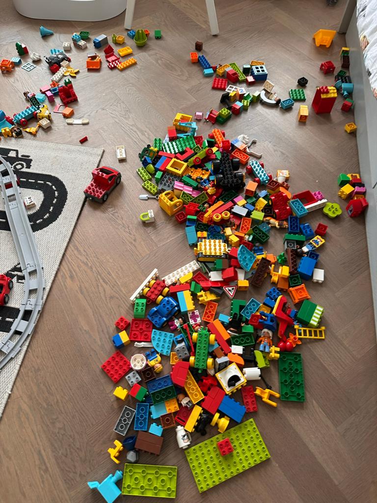 Duplo Trein, Kermis en Losse Stenen - Grote Collectie, Ophalen, Gebruikt, Duplo, Complete set