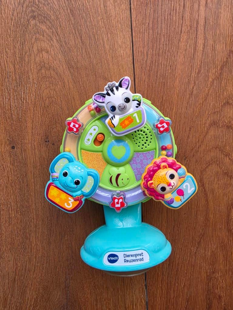 Vtech dierenpret reuzenrad met zuignap, Kinderen en Baby's, Ophalen, Zo goed als nieuw, 6 maanden tot 2 jaar