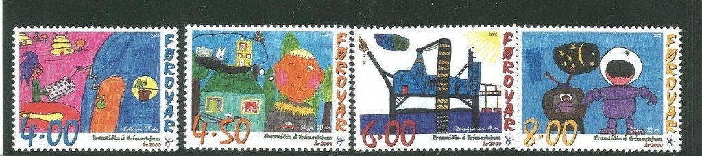 Faeröer 2000 Mi. 375/380 - EUROPA CEPT Kindertekeningen, Ophalen of Verzenden, Denemarken, Postfris