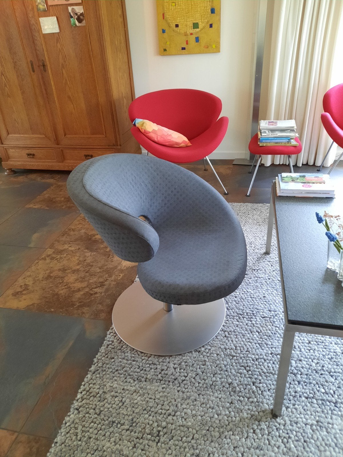 Varier Peel Club Ergonomische design stoel., Huis en Inrichting, Ophalen, Modern design, Minder dan 75 cm, Zo goed als nieuw