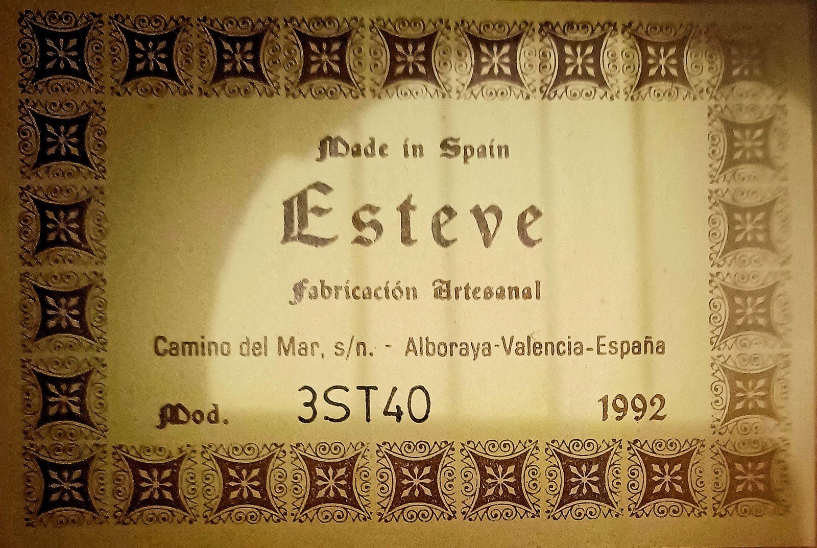 Esteve 3ST40 Klassieke gitaar uit 1992,Esteve 3ST58-1996, Ophalen, Gebruikt, Klassieke of Spaanse gitaar