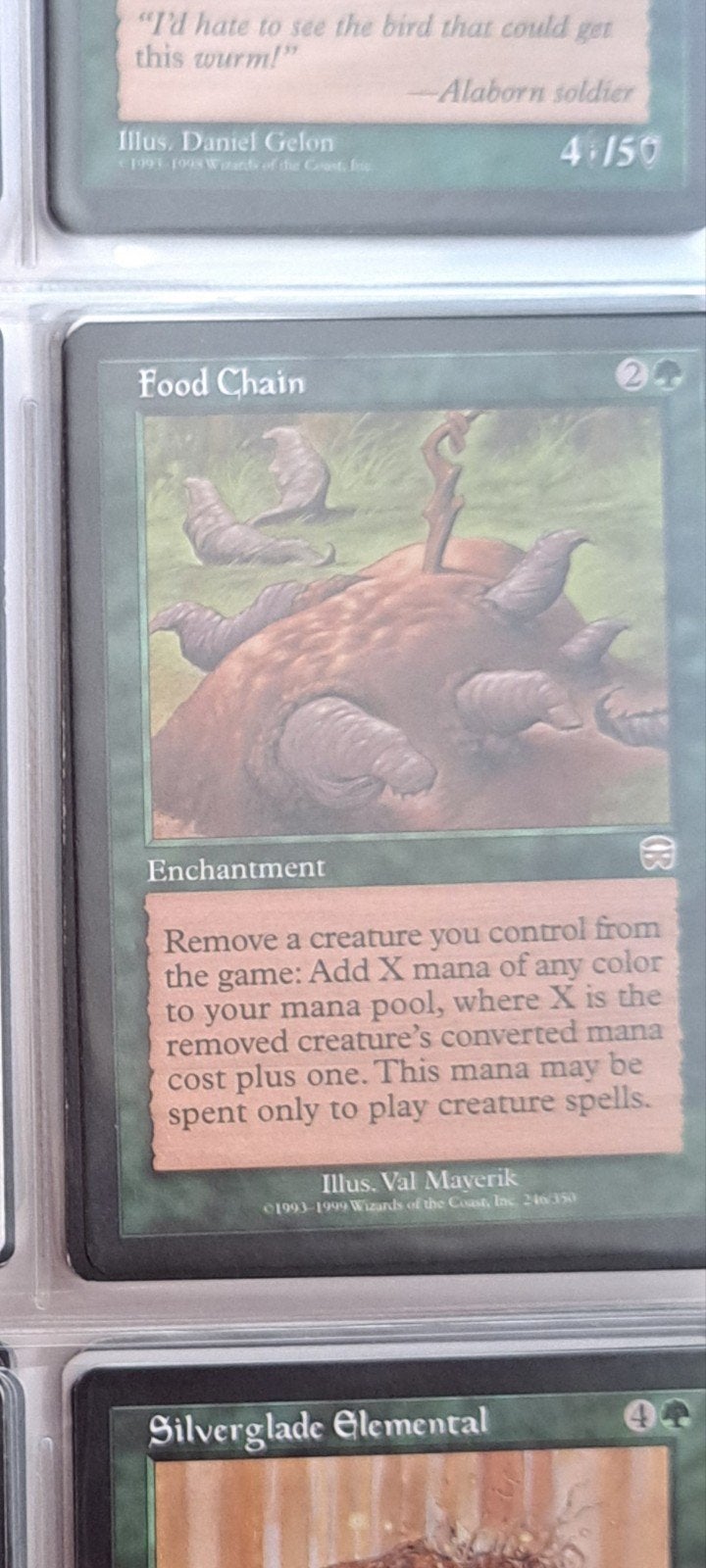 Magic: The Gathering - Food Chain (Uitstekende Staat), Ophalen of Verzenden, Zo goed als nieuw, Losse kaart