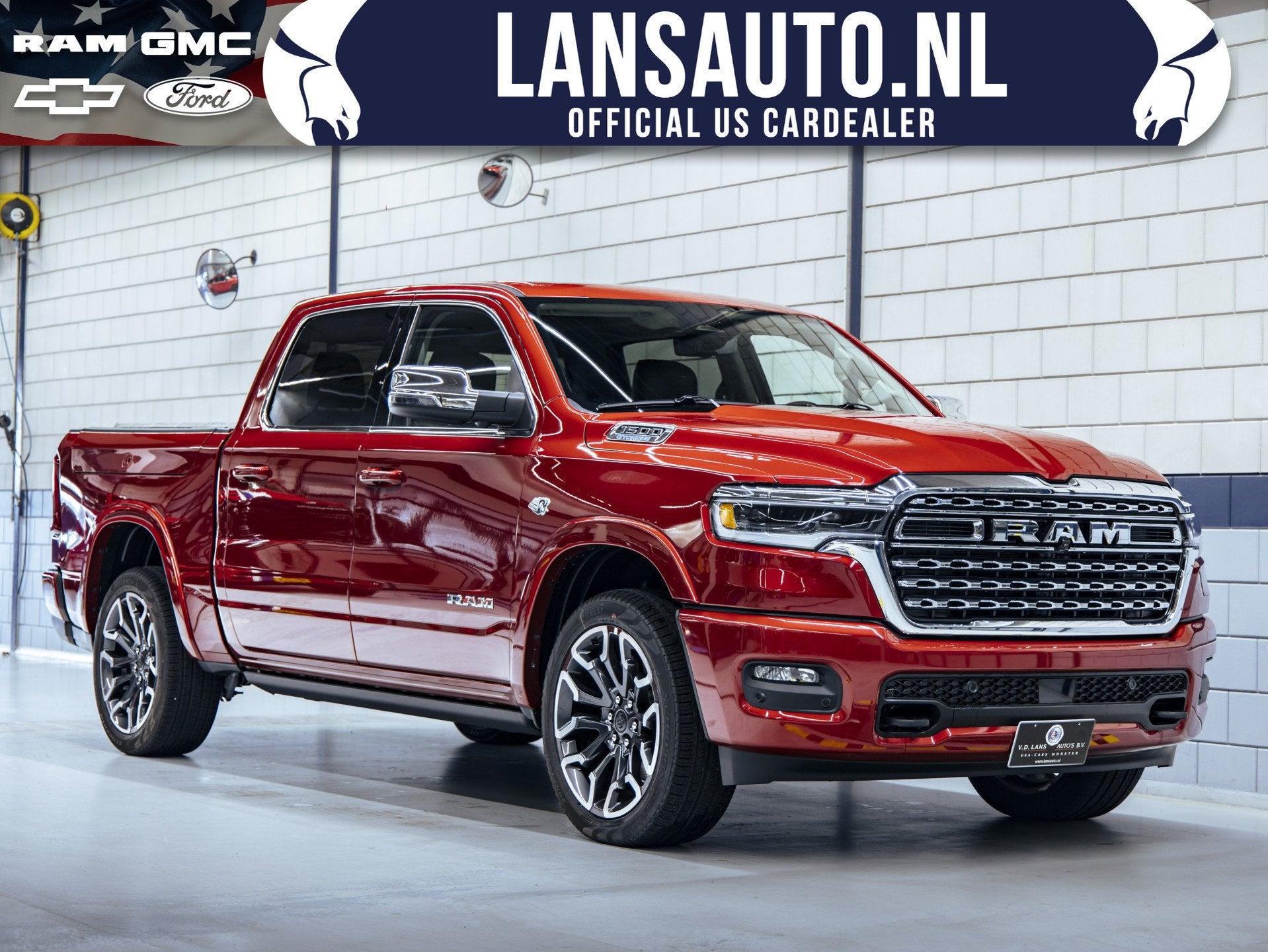 Dodge Ram 1500 Longhorn | 2026 | Molten Red Pearl (bj 2026), Auto's, Automaat, Bedrijf, Nieuw, RAM 1500