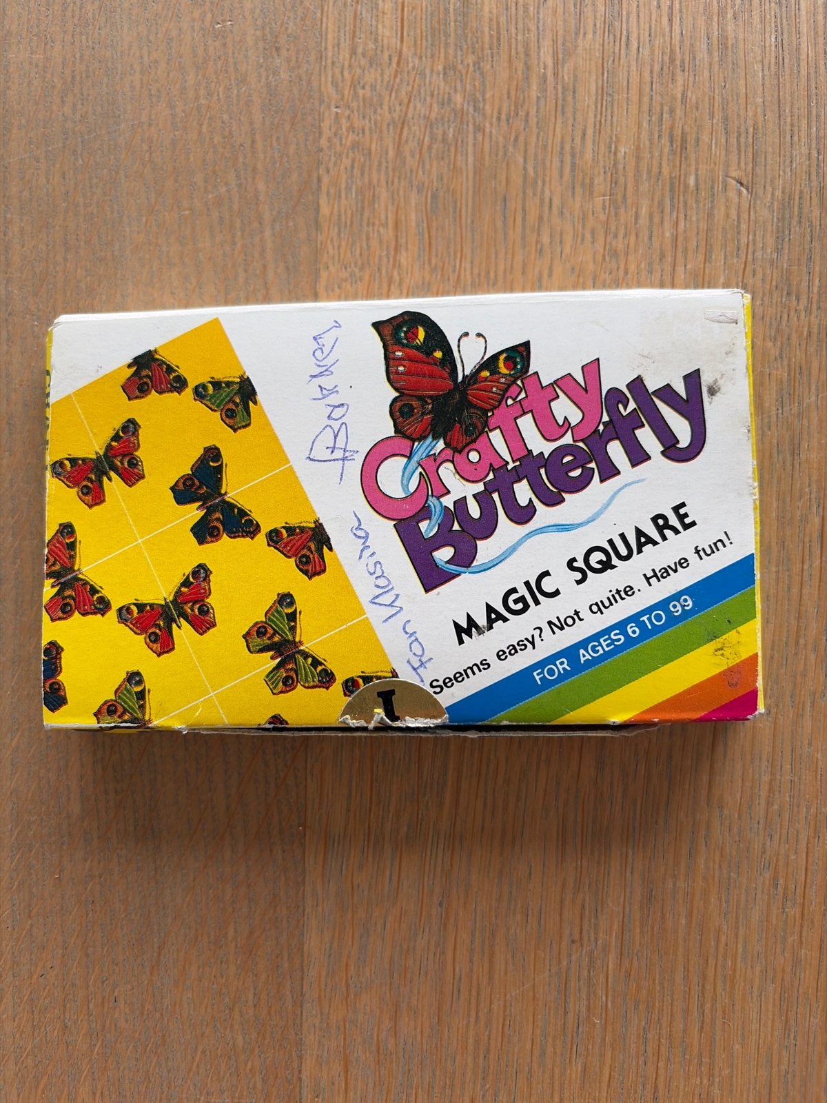 Crafty Butterfly Magic Square Puzzel Vintage Spel (verzenden, Een of twee spelers, Ophalen, Gebruikt