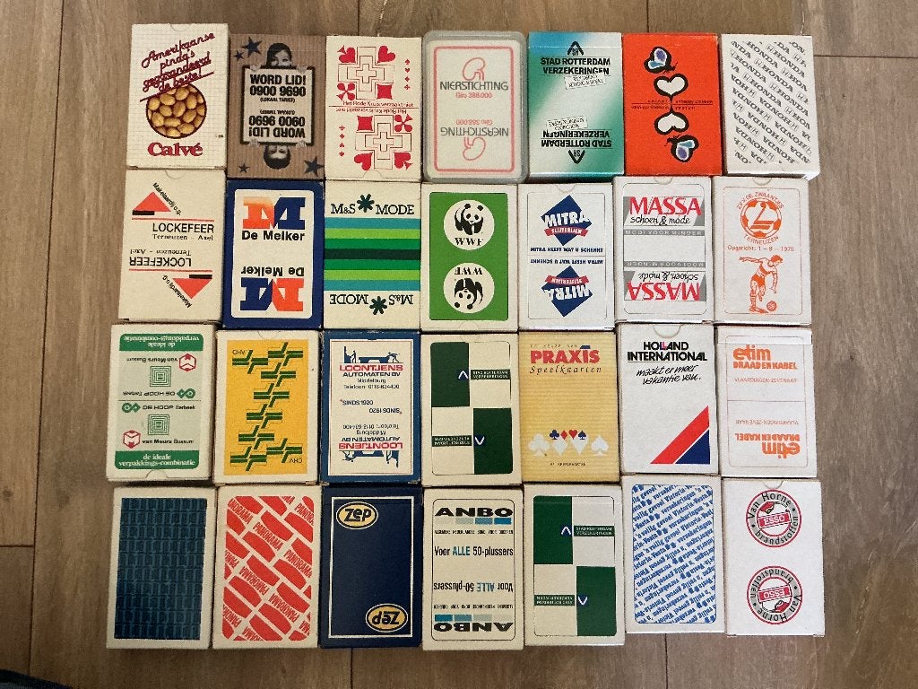 Speelkaarten met reclame, Verzamelen, Ophalen of Verzenden, Gebruikt, Speelkaart(en)