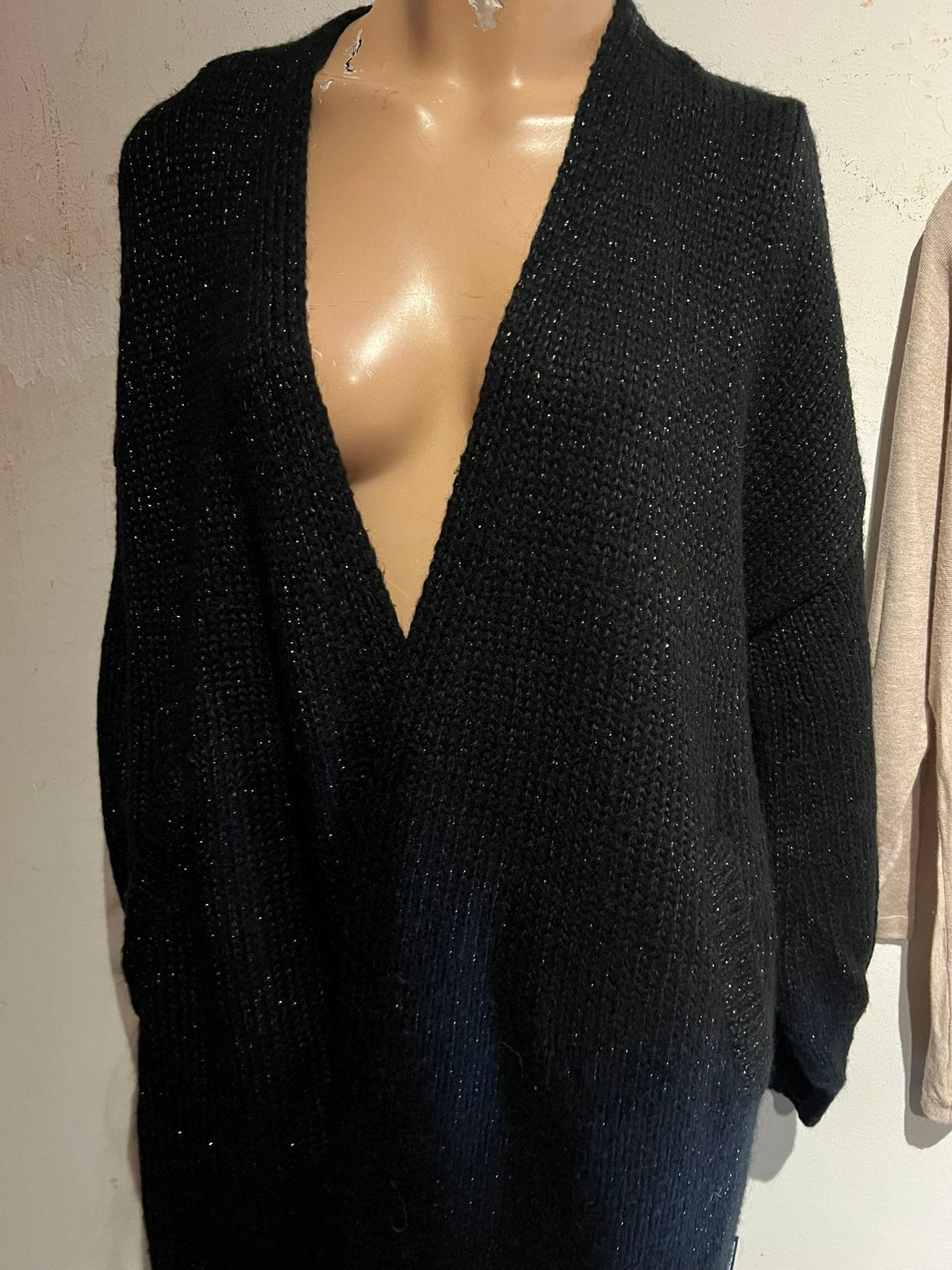 REINDERS vest met glans maat S oversized zgan, Kleding | Dames, Zwart, R, Ophalen of Verzenden, Maat 36 (S)
