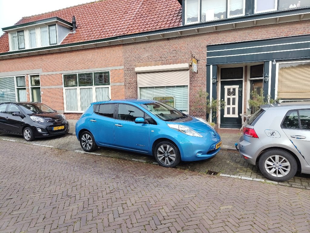 Nissan Leaf 2013 Blauw, Auto's, Blauw, Leder, Elektrisch, 1405 kg