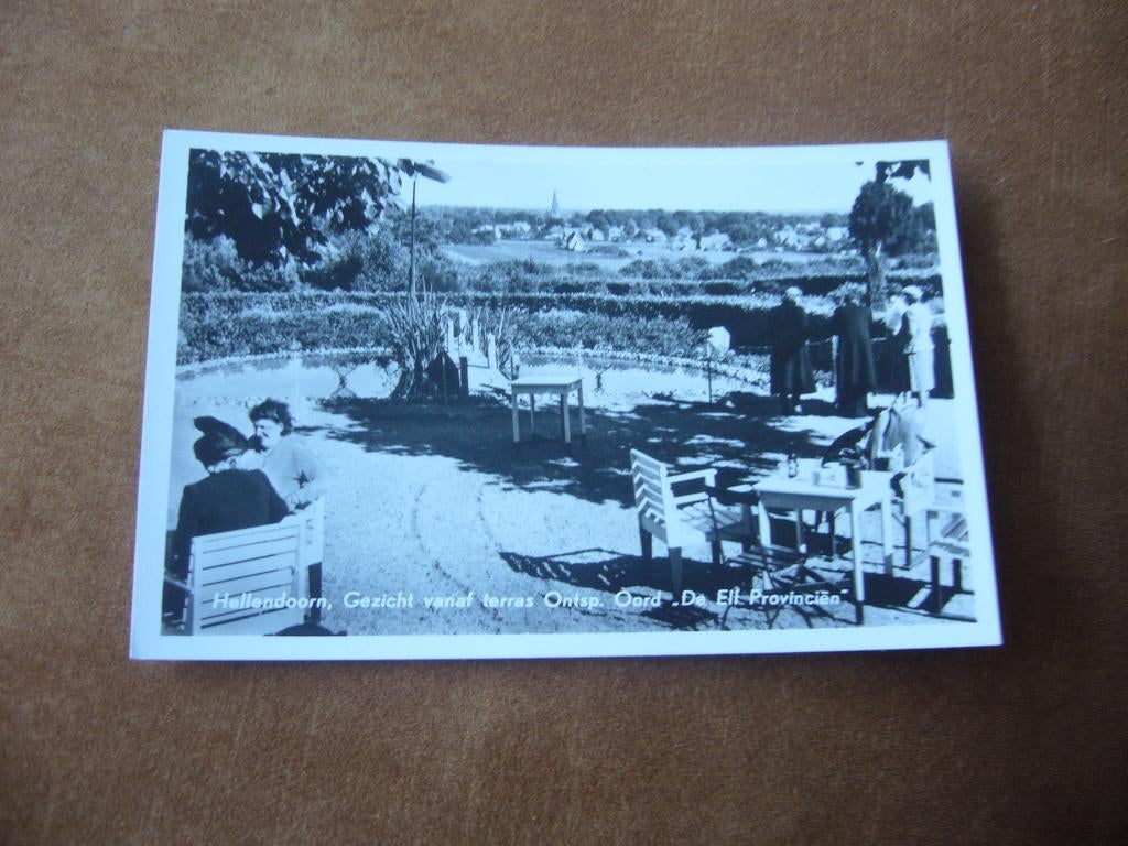 HELLENDOORN  =  GEZICHT VANAF TERRAS ONTSP. OORD, Ophalen of Verzenden, 1940 tot 1960, Gelopen, Overijssel
