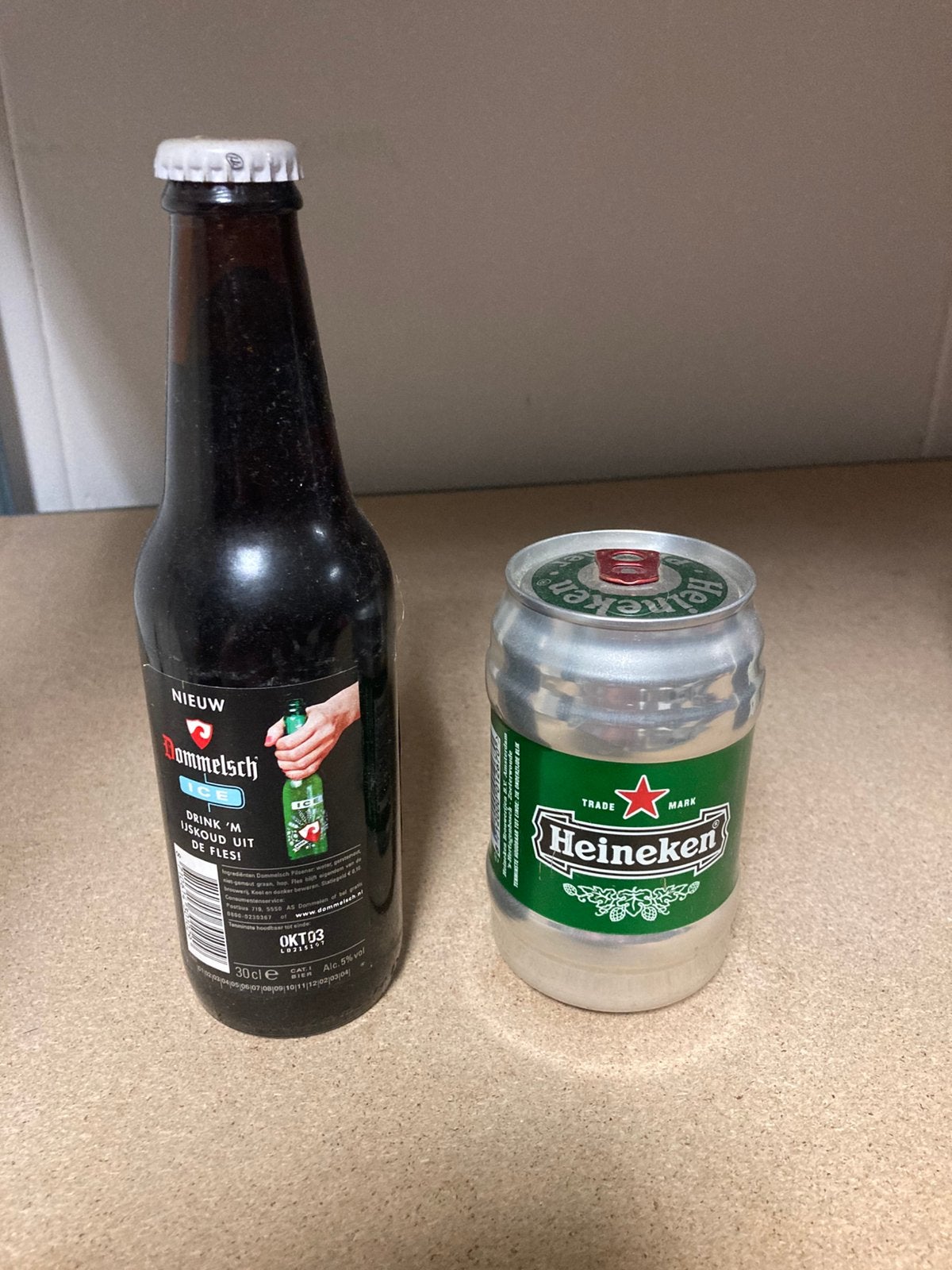 Antiek flesje en blikje bier ongeopend, Verzamelen, Biermerken, Ophalen of Verzenden, Zo goed als nieuw, Flesje(s), Overige merken