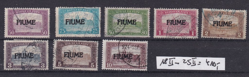 D161) 1920 Fiume Mi 18 II - 25 II €410 opdruk geen garantie, Verzenden
