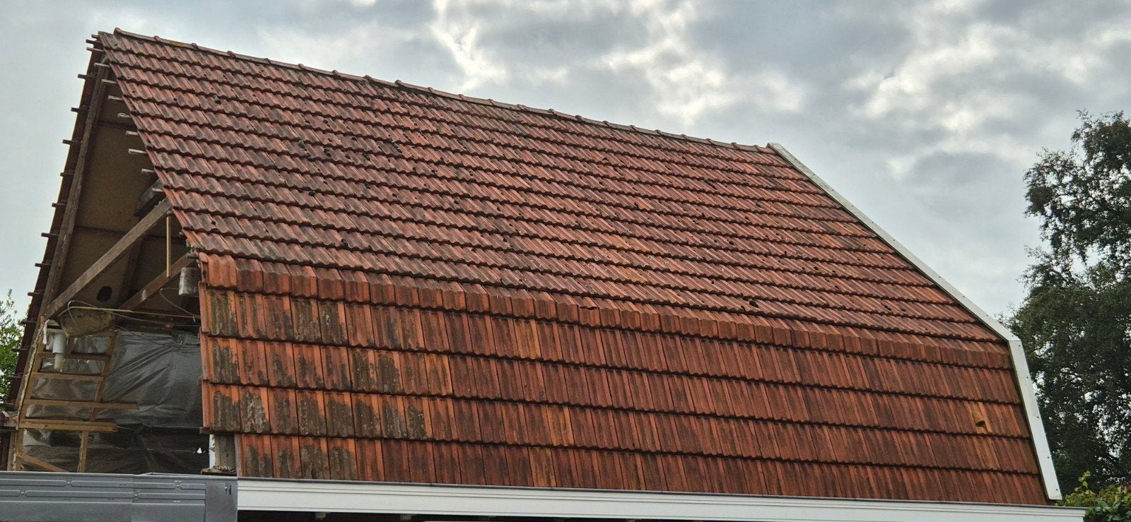 Dakpannen Mulden Rood, Ophalen, Gebruikt, Steen of Klei, 15 m² of meer