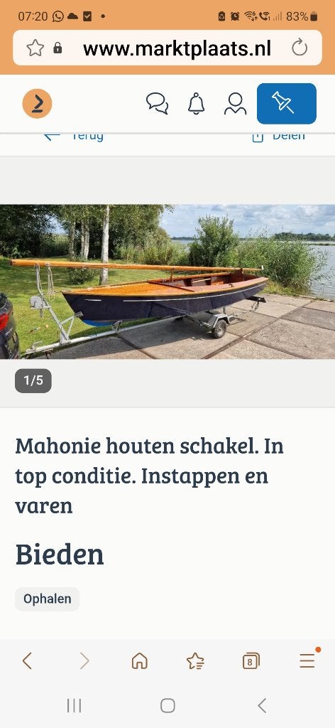 Houten schakel, Ophalen, Nieuw