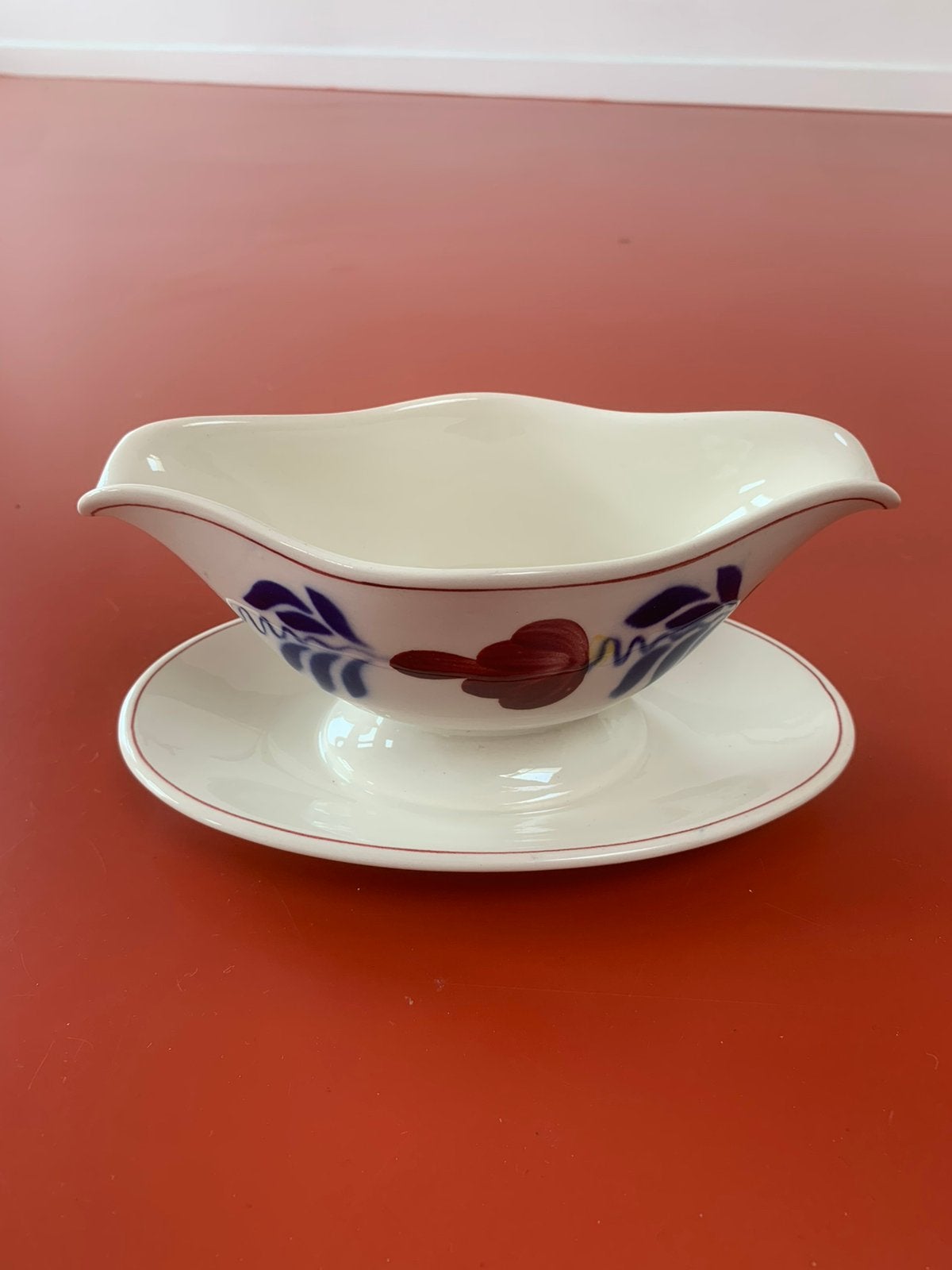 Sauskom Boerenbont - Villeroy & Boch, Ophalen of Verzenden, Zo goed als nieuw, Kom(men), Aardewerk
