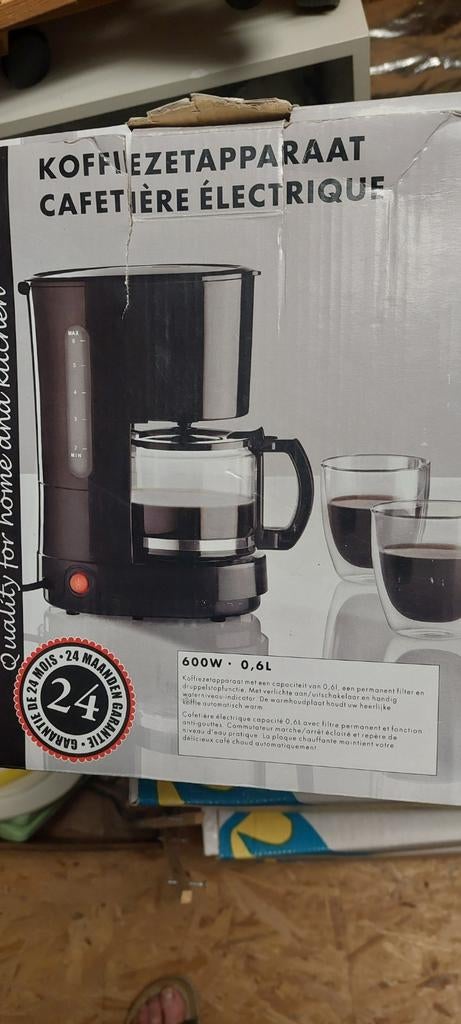Koffiezet voor op de camping + melita filters, Ophalen of Verzenden, Zo goed als nieuw