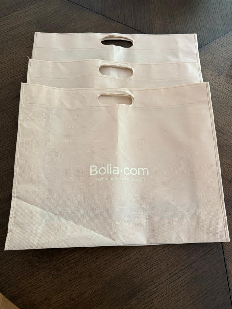 3x Bolia Herbruikbare Tassen - 50x40cm, Ophalen of Verzenden, Zo goed als nieuw, Beige, Shopper