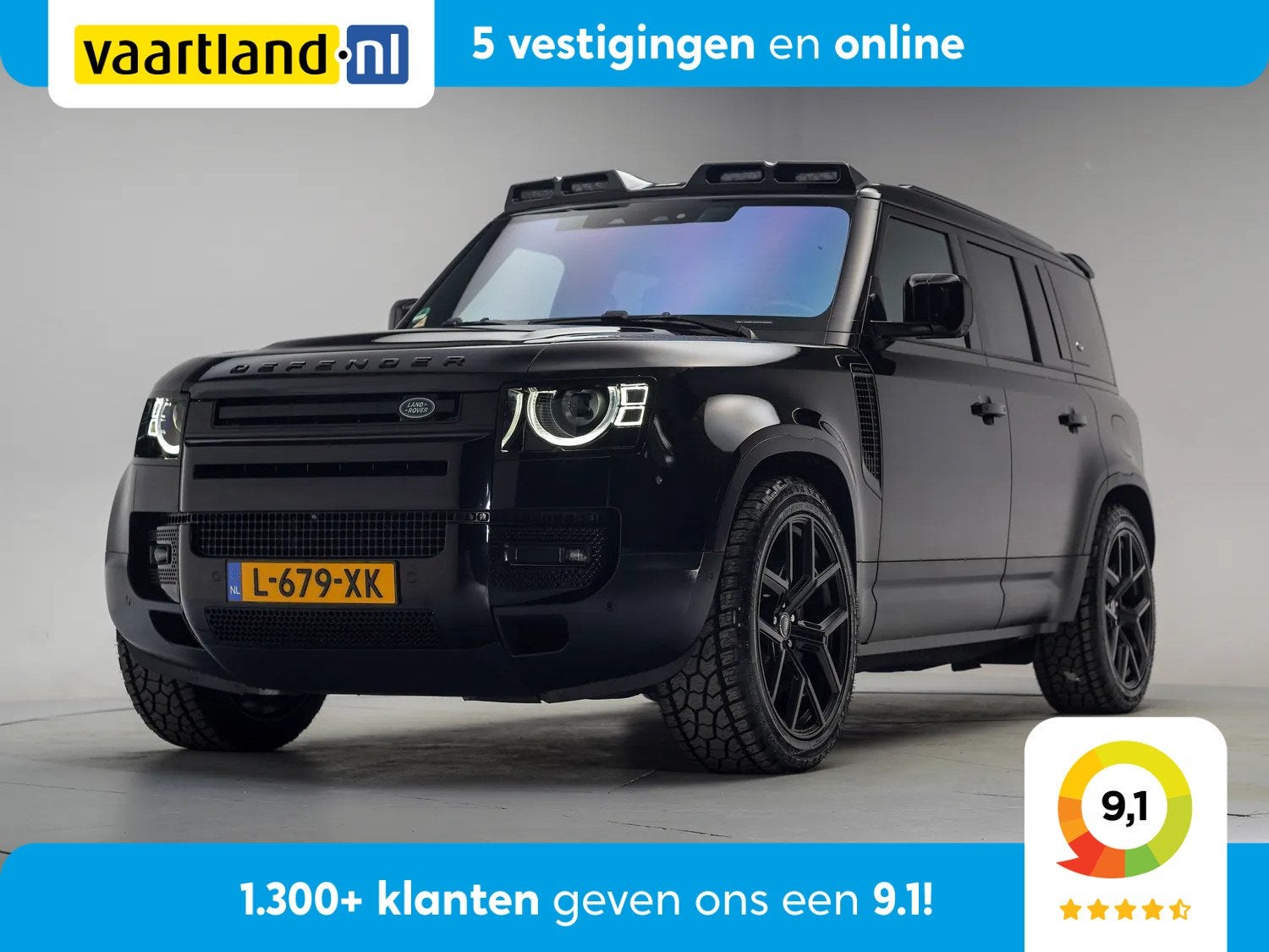 Land Rover Defender 2.0 P400e 110 X-Dynamic HSE [ Panorama M, 404 pk, Gebruikt, 4 cilinders, 3000 kg